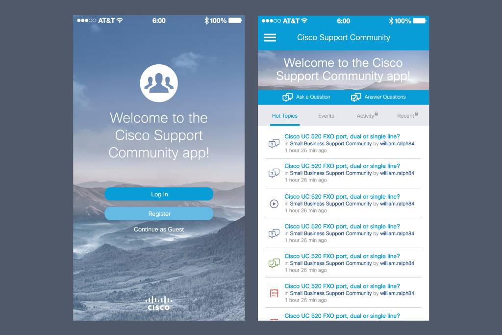Start Screen & Anonymous Homepage