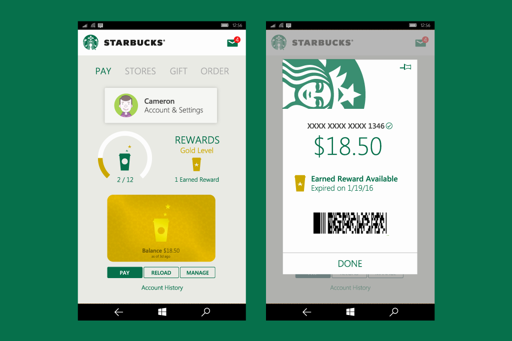 Starbucks App